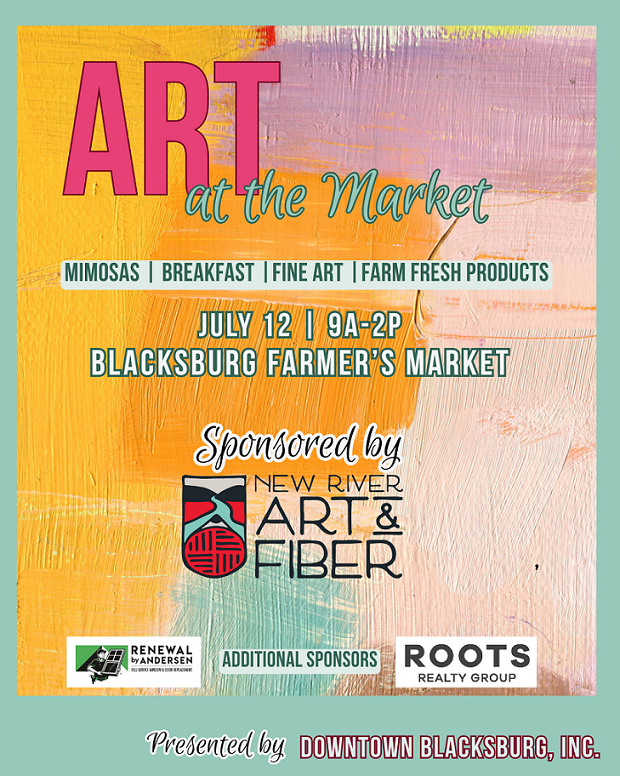 Art at the Market Instagram Post with sponsors