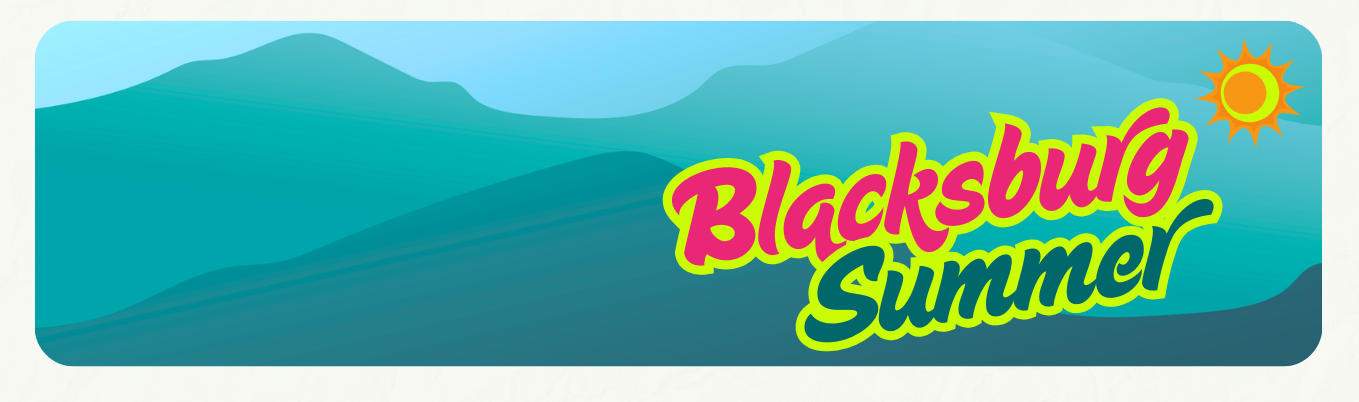 Blacksburg Summer Web Header