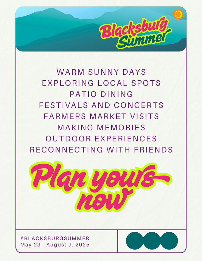 Blacksburg Summer webpage